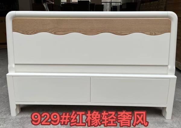白油床，实木套房家具_1白油床