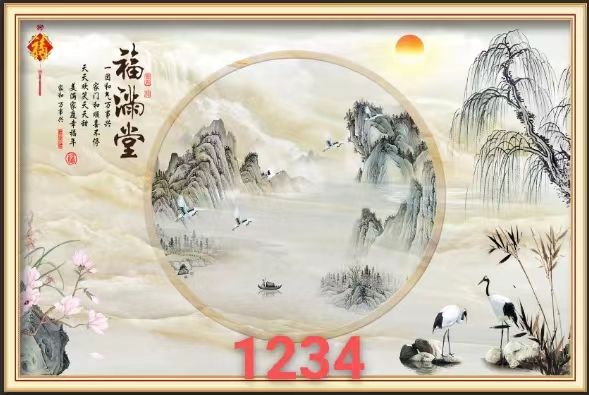 淄博佰川壁画_新中式系列