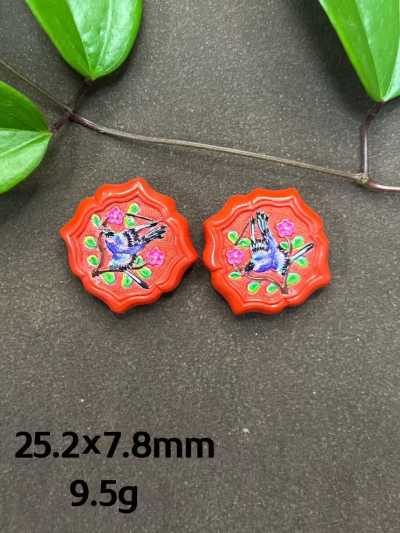 丹 灵 朱 砂_彩绘朱砂配件