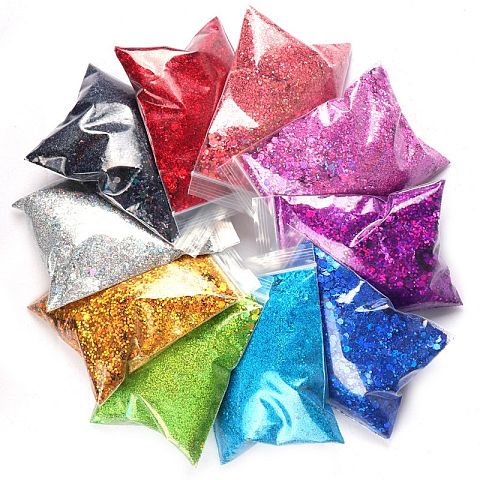 Craft filling materials-Glitter-Laser glitter 50g-pack_INTODIY