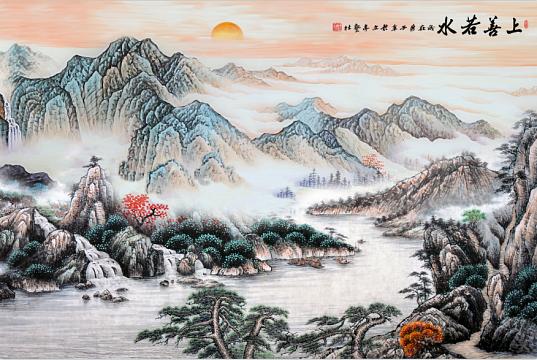 淄博林祥壁画_国画山水系列