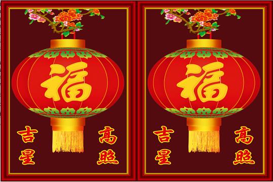 淄博林祥壁画_狮子 灯笼 花瓶系列