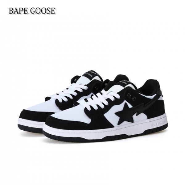 BAPE GOOSE系列-帆布鞋黑白熊猫_汇拍名品 