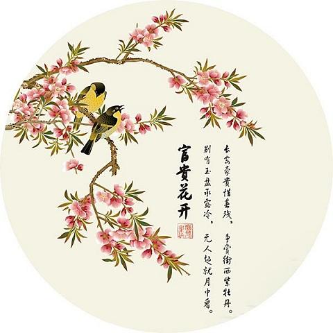 渊雅阁新中式纱画_中式花鸟