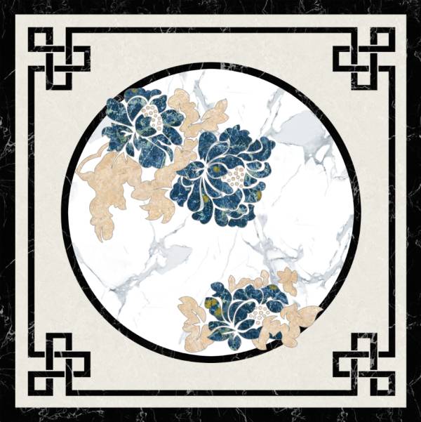 壁画背景墙海量图集_地拼花