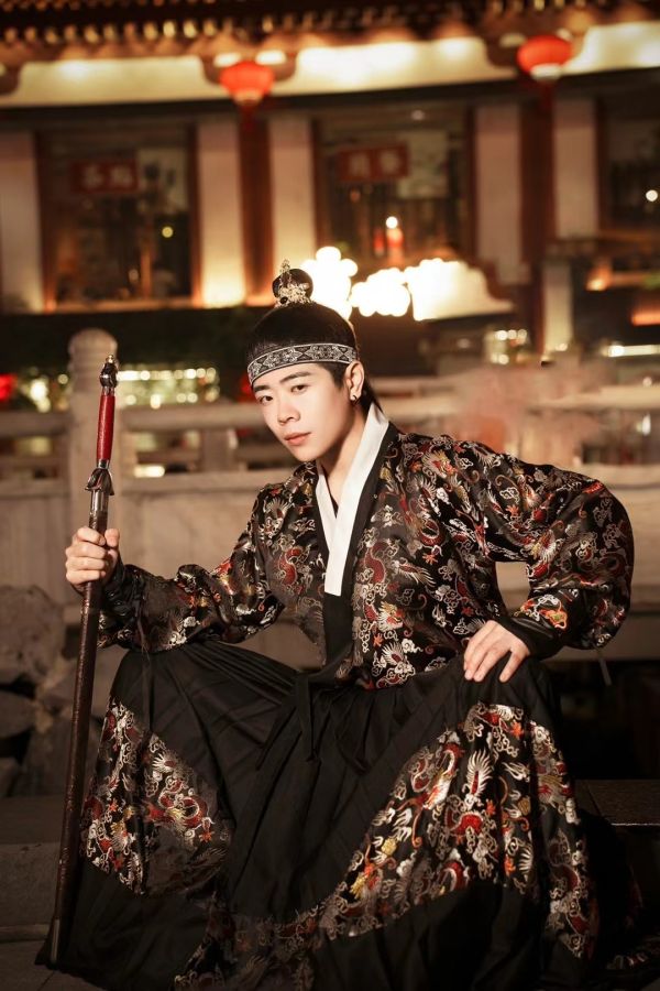 西安七月汉服妆造摄影_男士汉服