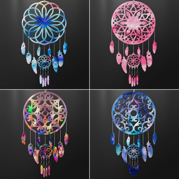 siliconemold_捕梦网风铃模具-Dream catcher wind chimes mold