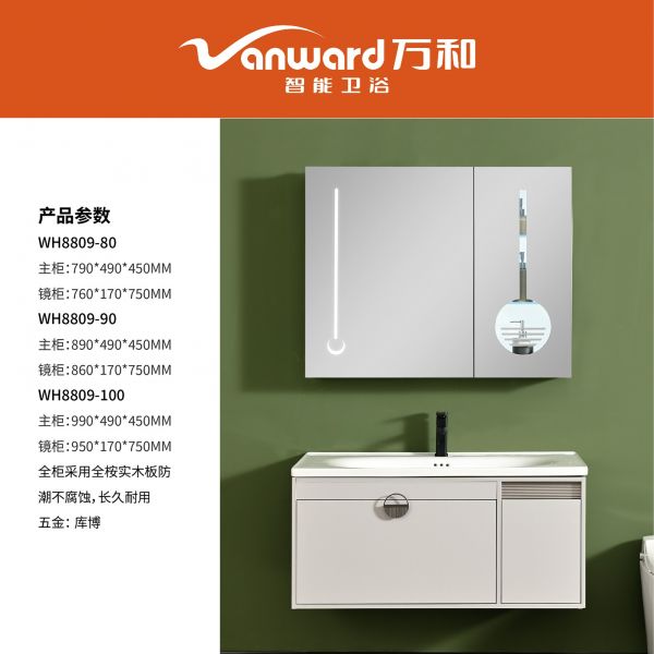 浴室柜-WH8809_万和卫浴产品电子图册