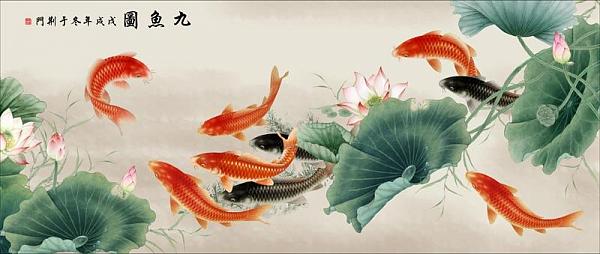 壁画图册_九鱼